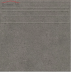 Плитка Kerama Marazzi Базис серый ступень матовый (30x30х0,8) арт. SG900900N